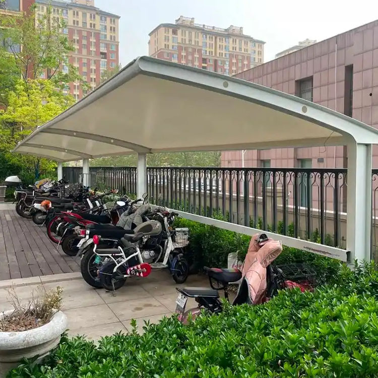 得荣县膜结构电动车棚